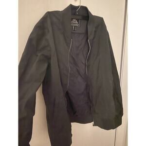 Outdoor Jacket Black Bomber Wind Breaker Men Size Small